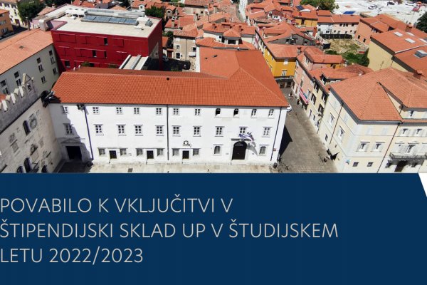 Invitation to join the Scholarship Fund of the University of Primorska in the Study year 2022/2023 for organisations